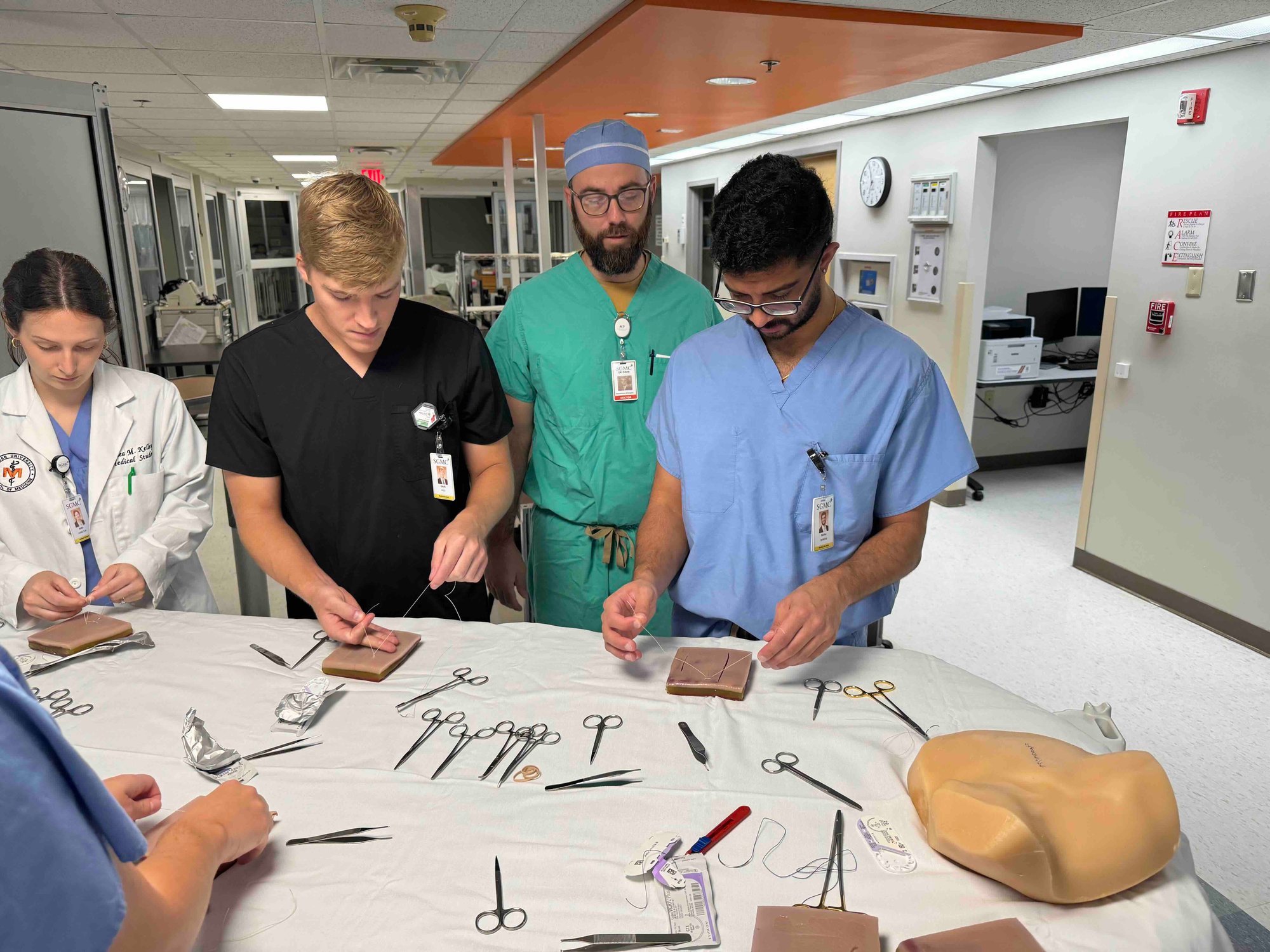 Med students sim lab