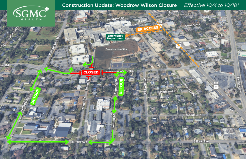 Woodrow Wilson Temporary Closure